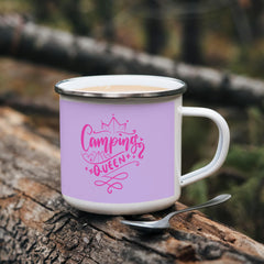 Camping Queen-Stainless Steel Enamel Coated Camping Mug