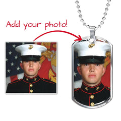 Buyer Upload Dog Tag Necklace with Engraving
